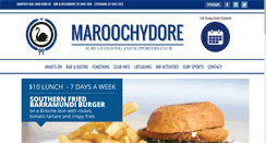 Desktop Screenshot of maroochysurfclub.com.au